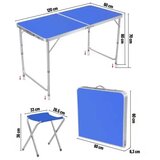Smania CampMate™ sklopivi aluminijski stol za kampiranje sa 4 stolicama | shoptok.hr