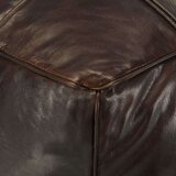 vidaXL Tabure tamnosmeđi 60 x 60 x 30 cm od prave kozje kože | shoptok.hr
