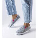 Gemre Gray Quilted Slip-On Sneakers Gregory | Shoptok.si