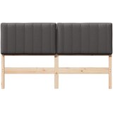  Tapecirani uzglavlje s uzglavljem Smeđa i tamno siva 160 cm | shoptok.hr
