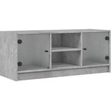 TV ormarić sa staklenim vratima boja betona 102x37x42 cm | shoptok.hr
