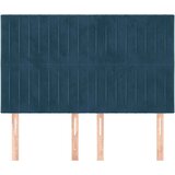  Uzglavlje tamnoplavo 144x5x118/128 cm baršunasto | Eponuda.ba