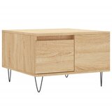 Maison Chic Klubska mizica - kavna mizica - Nizka mizica sonoma hrast 55x55x36,5 cm inženirski les, (21752740) Cene