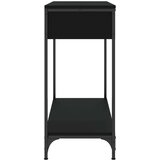 Konzolni stol crni 75 x 34 5 x 75 cm od konstruiranog drva | shoptok.hr