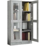 vidaXL vitrina siva sonoma 82,5x30,5x150 cm konstruiran les | Shoptok.si
