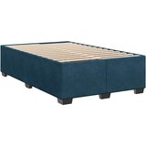 Krevet s oprugama i madracem plavi 120 x 200 cm baršun | Eponuda.com