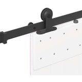vidaXL Komplet opreme za drsna vrata 213,5 cm jeklo črne barve | Shoptok.si