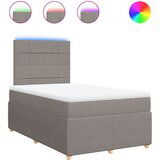 Maison Chic Box spring postelja - Vzmetna postelja z vzmetnico taupe 120x190 cm blago SL23729, (21879800) | Shoptok.si