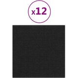  Zidna uzglavlja 12 pcs Crna 30 x 30 cm tkanina | Eponuda.com