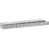 Ladice za krevet s ladicama Betonski sivi 180 x 36,5 x 16,5 cm | shoptok.hr