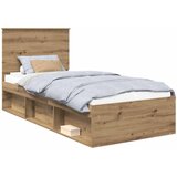  Krevetna konstrukcija Umjetnička hrastovina 75 x 190 cm | shoptok.hr