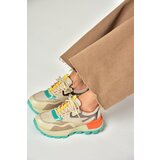 Fox Shoes S312214109 Beige Thick Sole Sneakers cene