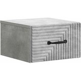 Noćni ormarić za montažu na zid Betonska siva 34,5 x 33 x 20 cm | shoptok.hr