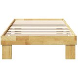 vidaXL posteljni okvir brez vzmetnice 90x200 cm masivni les hrast | Shoptok.si
