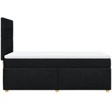  Krevet s oprugama i madracem crni 90x200 cm od tkanine | shoptok.hr