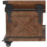  Stolić za kavu od masivne jelovine 91 x 51 x 38 cm smeđi | shoptok.hr