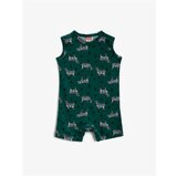 Koton Boy Green Patterned Zebra Printed Jumpsuit Sleeveless | shoptok.hr