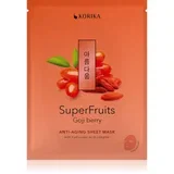 SuperFruits Goji Berry - Anti-aging Sheet Mask pomlađujuća maska za lice 25 g