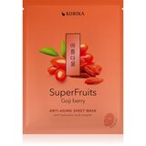 KORIKA SuperFruits Goji Berry - Anti-aging Sheet Mask pomlajevalna maska za obraz 25 g Cene