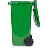  Kanta za otpad 120 L – zelena, staklo, s kotačima | shoptok.hr