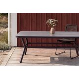Venture Home Virya pravokutni vrtni blagovaonski stol 200 × 100 cm, crni | shoptok.hr