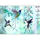 Foto tapeta - Flying Hummingbirds (Green) 500x350 Premium | shoptok.hr