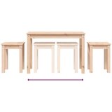  Uklapajući stolići 3 kom od masivne borovine | shoptok.hr