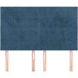  Uzglavlja 4 kom tamnoplavi 72 x 5 x 78/88 cm baršunasta | shoptok.hr
