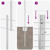  Zatvorena žičana ograda s postovima 50 x 1,4 m Pocinčani čelik | Eponuda.com