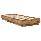  Okvir za krevet s LED svjetlom Staro drvo 80 x 200 cm - Staro drvo 80 x 200 cm | shoptok.hr