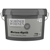 SCHÖNER WOHNEN-Farbe Trendstruktur Kit z efektom z betonskim videzom (Siva, 1 kg, Mat) | Shoptok.si