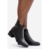 VINCEZA Warm Women's Heeled Boots Zippered Black 66724 | ePonuda.com