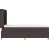 Box Spring Krevet s Madracem &amp LED Tamnosmeđi 80x200 cm Tkanina | shoptok.hr