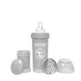 Twistshake Anti-Colic steklenička za dojenčke Pastel Grey 260 ml | Shoptok.si