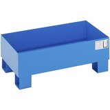 eurokraft basic Prestrezna kadica za 60 l, DxŠxV 800 x 500 x 290 mm, s certifikatom, modro praškasto lakirana, brez mrežaste rešetke | Shoptok.si