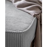 Miuform Svetlo siv ležalnik iz rebrastega žameta (desni kot) Chic Charlotte – | Shoptok.si