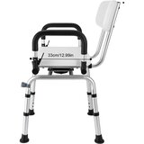 Bymaocar Tuš stol, 360° rotacijski, kapaciteta 396lbs, BELO, (5000159383) | Shoptok.si