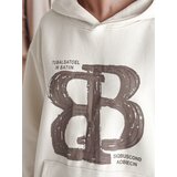 DStreet Bluza damska oversize z kapturem LITESSO ecru | Shoptok.si