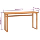  Radni stol 120 x 45 x 75 cm od masivne tikovine | Shoptok.si