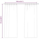  Zavjese za zamračivanje 2 kom baršunaste krem 140 x 175 cm | shoptok.hr