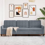 vidaXL Kavč trosed temno siv 210 cm žamet Cene