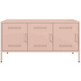 vidaXL TV ormarić ružičasti 100,5 x 39 x 50,5 cm čelični | shoptok.hr