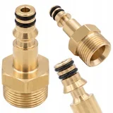 Nadomestni Del Za Visokotlačni Čistilnik Parkside PHD 100, PHD 110, PHD 135 Adapter M22 – Medeninast Hitrospoj 12 mm | 2 O-Ringi, Kompatibilno, (5000356623)