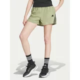 Adidas Športne kratke hlače Future Icons 3-Stripes IW7707 Zelena Loose Fit