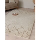 Asiatic Carpets Kremno bela pralna ročno tkana volnena preproga 120x170 cm Azera Crosshatch – | Shoptok.si