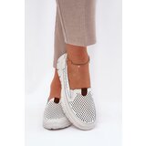 VINCEZA Perforated Ballet Flats Made Of Natural Leather | Shoptok.si