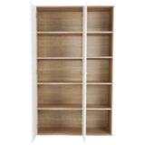 Kondela Omarica s polico, hrast sonoma/bela, MAURUS NEW MA52 | Shoptok.si