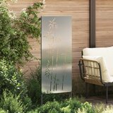  Privatnost u vrtu Cvjetni Srebrno 50 x 140 cm Pocinčani čelik | shoptok.hr