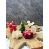 Aberto Design set božićnih sveća christmas 16, 5 komada, višebojni Cene
