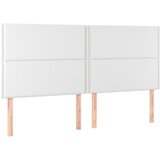  Okvir za krevet s uzglavljem bijeli 200x200 cm od umjetne kože | shoptok.hr